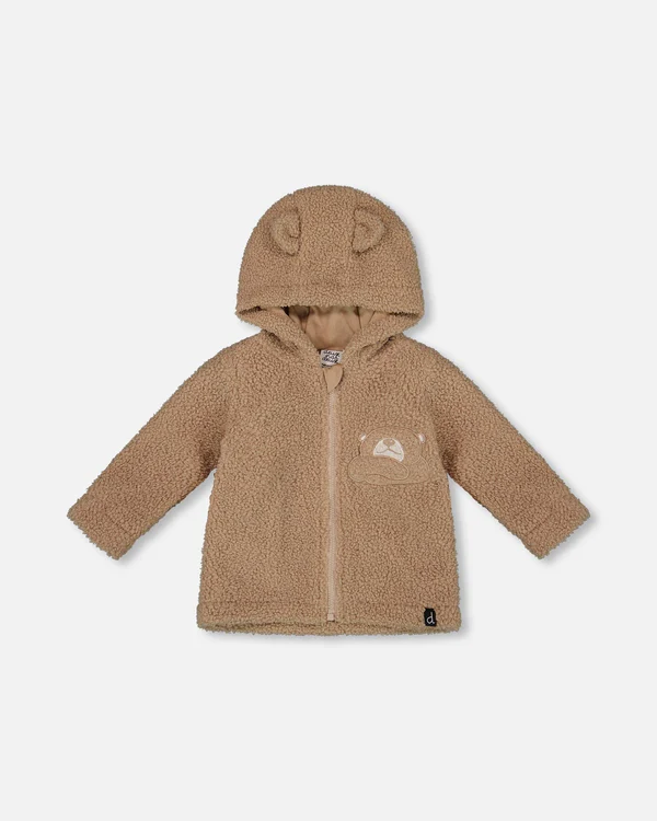 Deux Par Deux Hooded Jacket 915 - Brown (3M)
