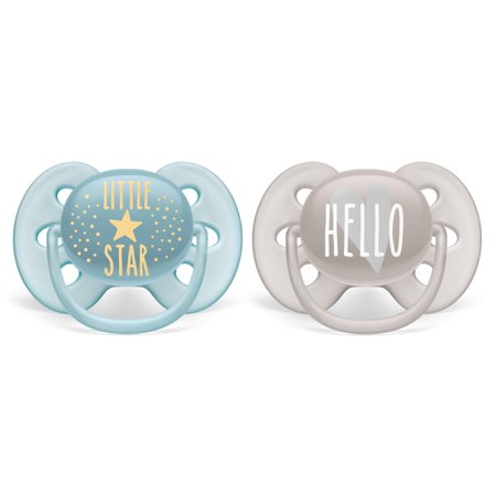 Philips Avent Ultra Air Pacifier 1607 Little Star+ Hello 6-18M