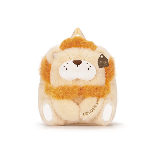 Zoy Zoii Plush Animal Kids Backpack - Lion