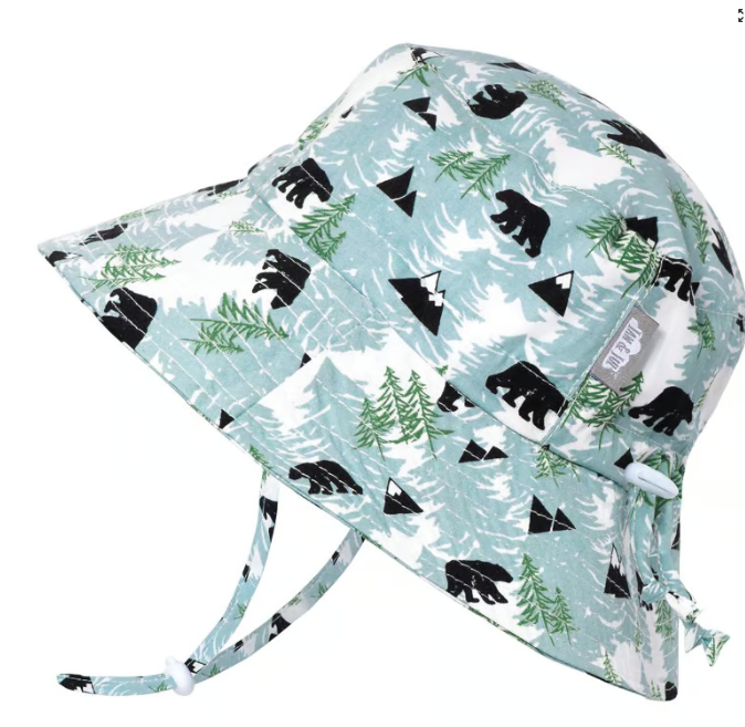 Jan & Jul Cotton Bucket Hat - Bear (S 0-6M)
