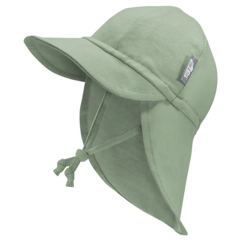Jan & Jul Sun Soft Cotton Baby Cap - Juniper Green (M 6-24m)