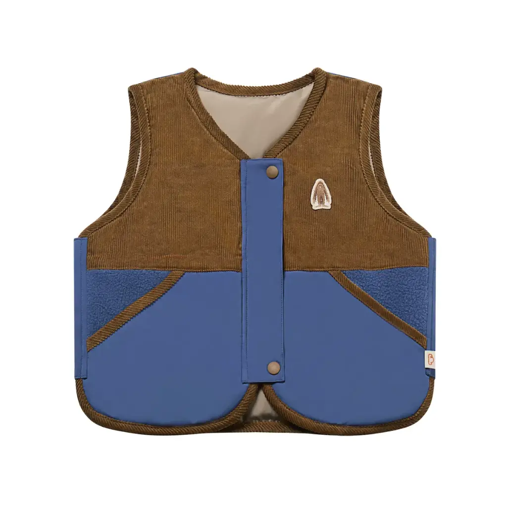 Petite Revery Recycled Polyester + Corduroy Down Vest (18-24M)