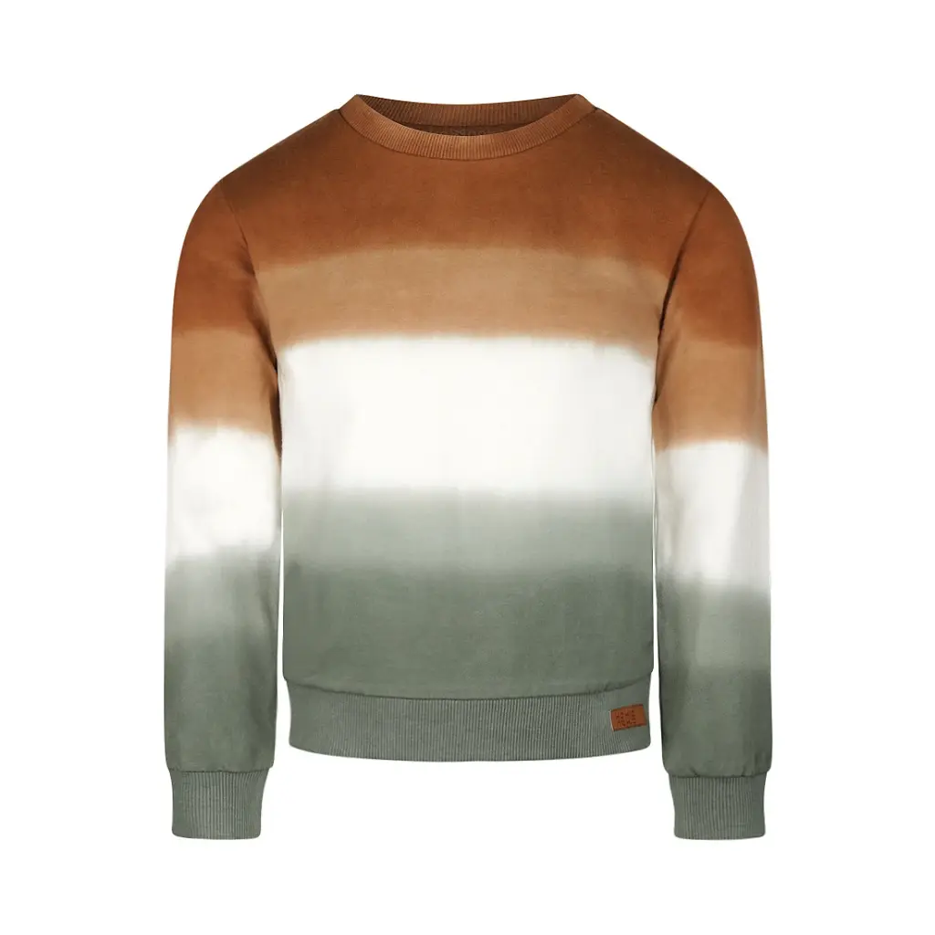 Koko Noko Boys‘ Sweater Dark Brown Off White Green
