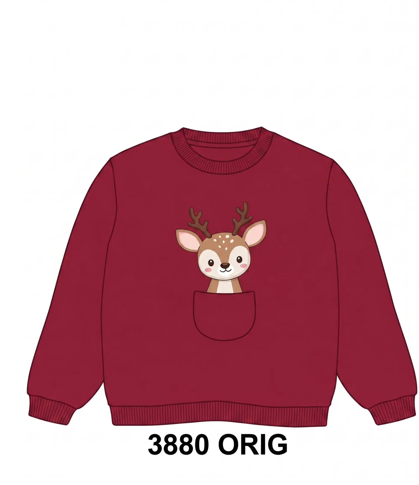 Kitzberg Sweater Red Deer 7100 (6-9M)