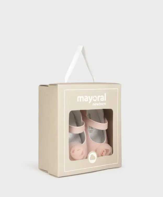 Mayoral  Shoes  Floral Mary Janes 9960 - Baby Rose (15)