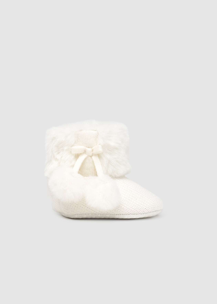 Mayoral  Shoes Knit Booties 9954 - Natural (15)