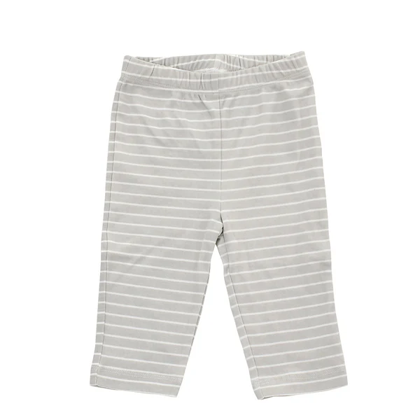 Silkberry Baby Organic Cotton Pullover Pant 8003 (Silver cloud stripe) (NB)