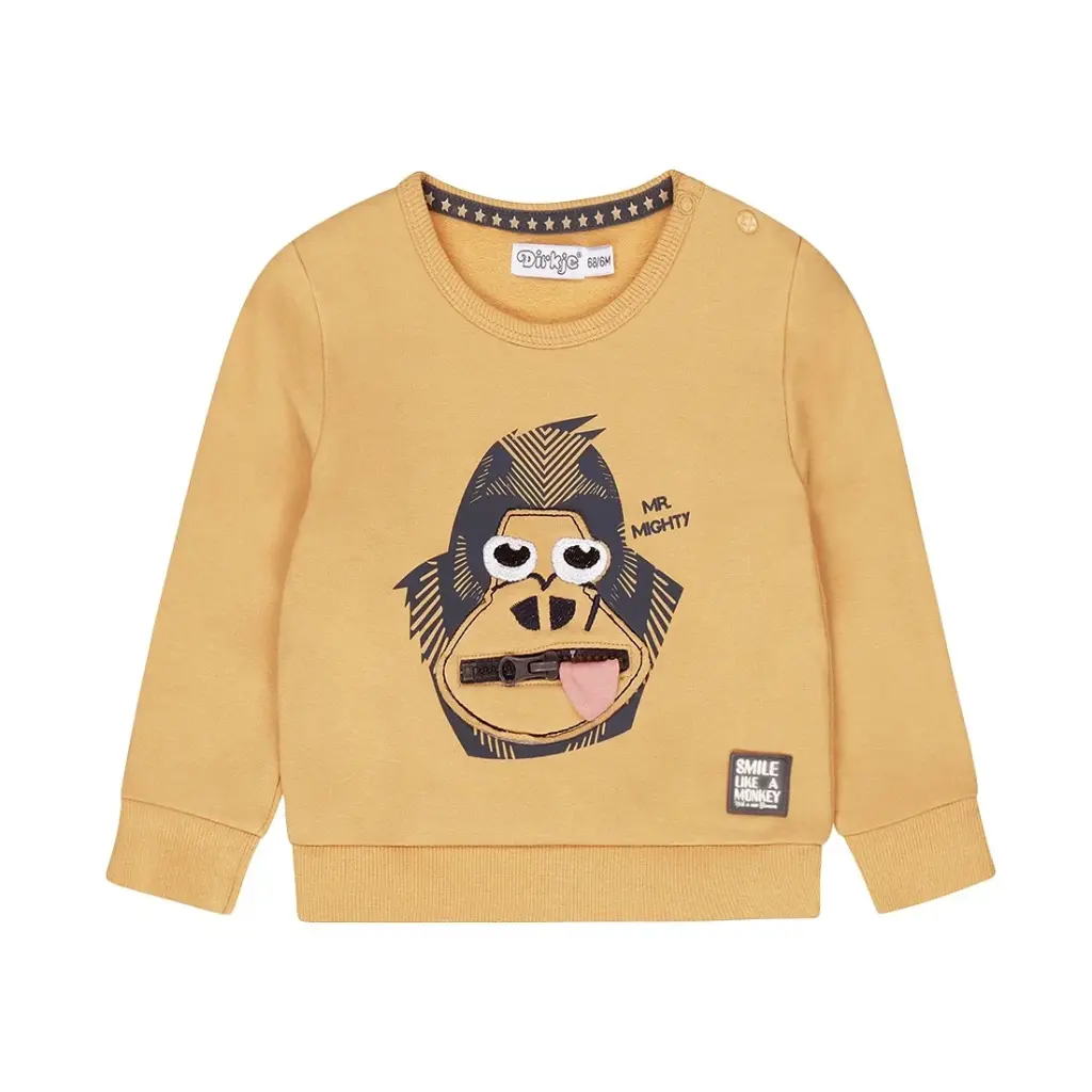 Dirkje Luckykids Sweater With Crewneck Camel (12M)