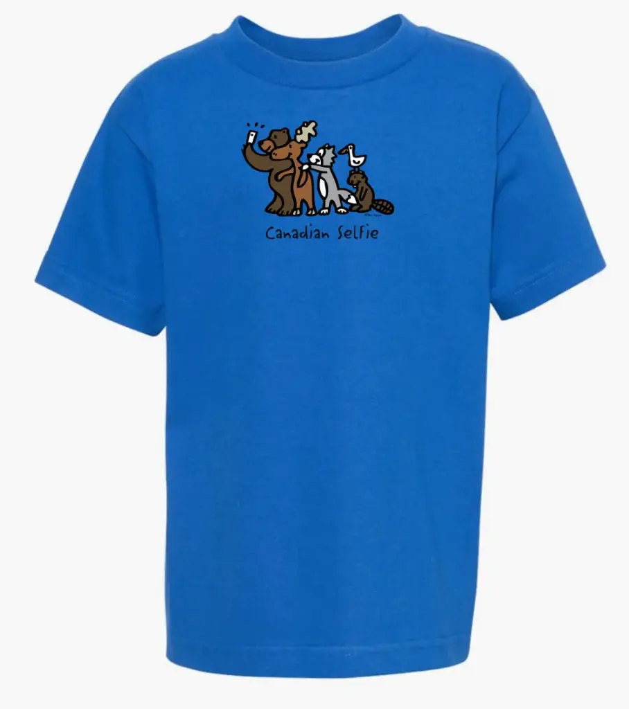 T-Shirt -GGS Kids Canadian Selfie - Royal (2y)