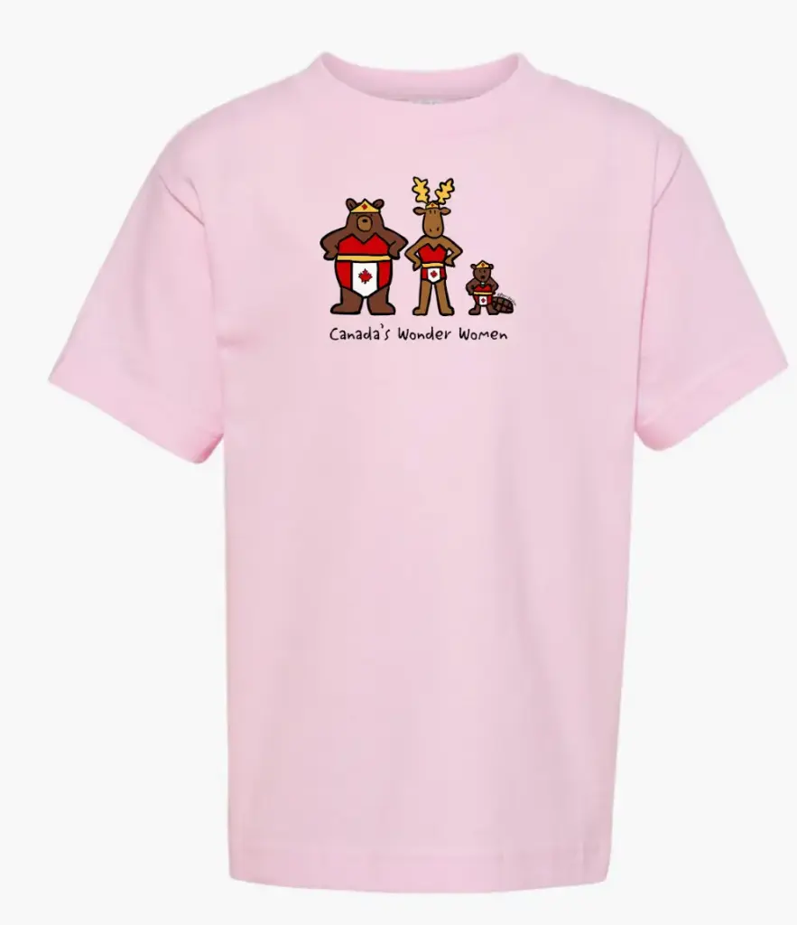 T-Shirt - GGS Kids Canada's Wonder Woman - Pink (2y)