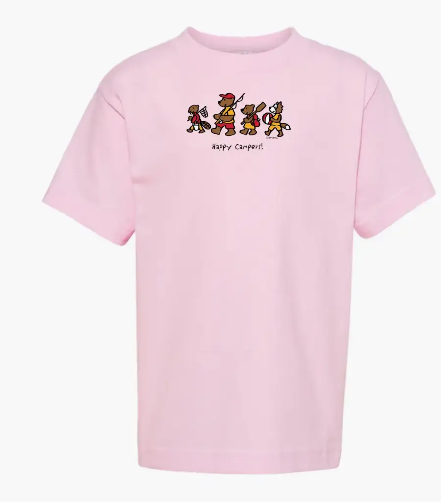 T-Shirt - GGS Kids Happy Campers (KTC-307-S) - Pink (2y)