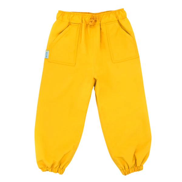 Jan & Jul Kids Cozy Dry Rain Pants Fleece Yellow (1Y)