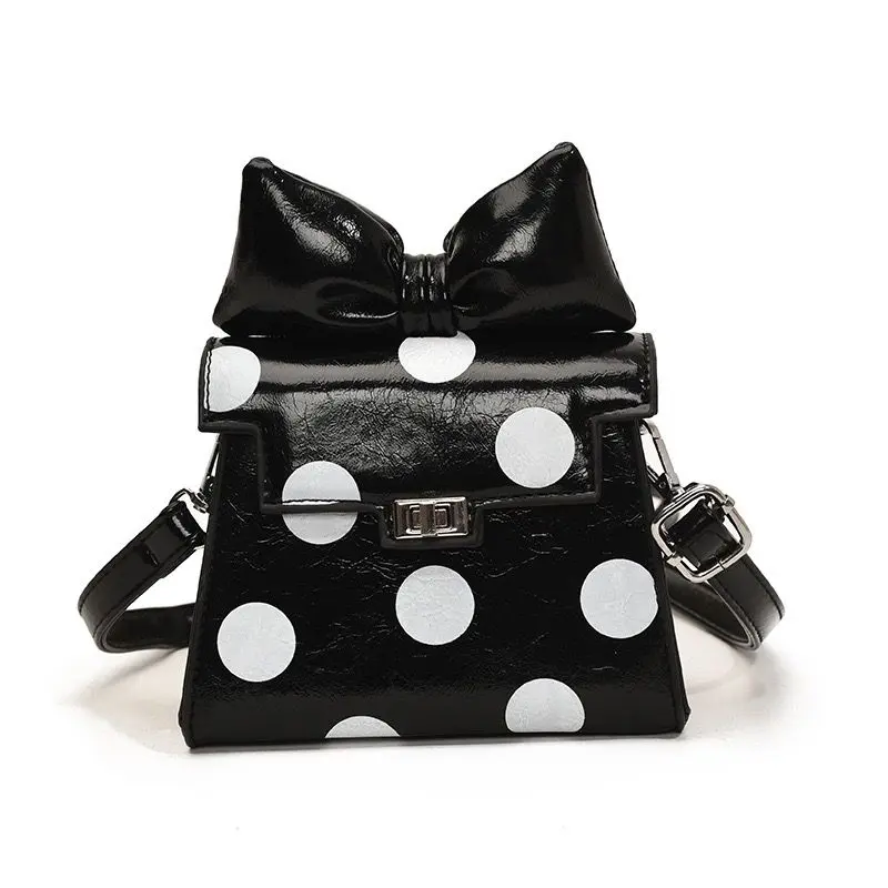 Berry Bags Crossbody Purse Spot With Bow 2054 - Black