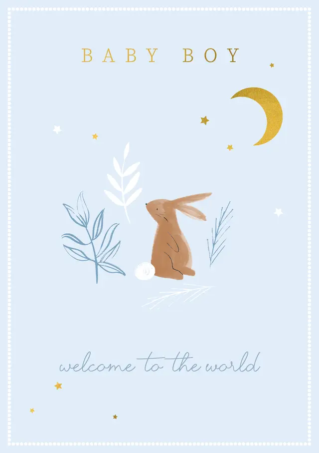 Incognito Greeting Cards Baby Shower ART-AF252 - Boy