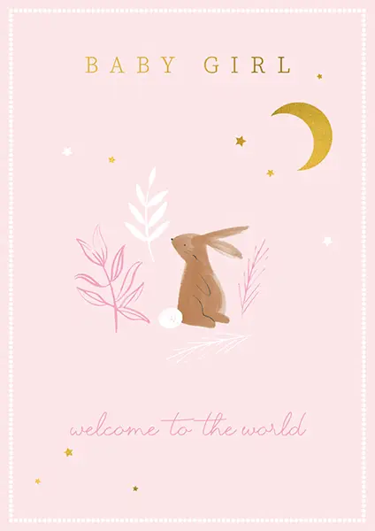 Incognito Greeting Cards Baby Shower ART-AF253 - Girl