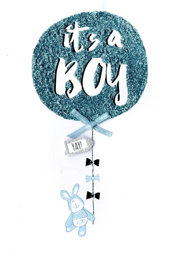 Incognito Greeting Cards Baby Shower SEC-JT187 - Boy