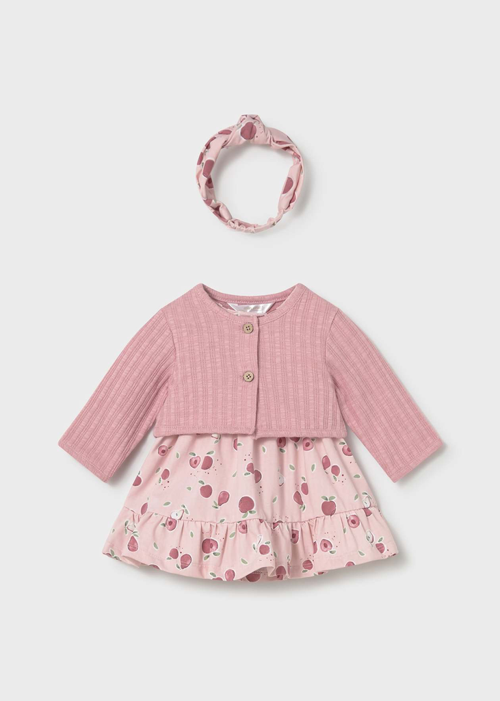 Mayoral 3 Pieces Dress Set 1821 (0-1M)