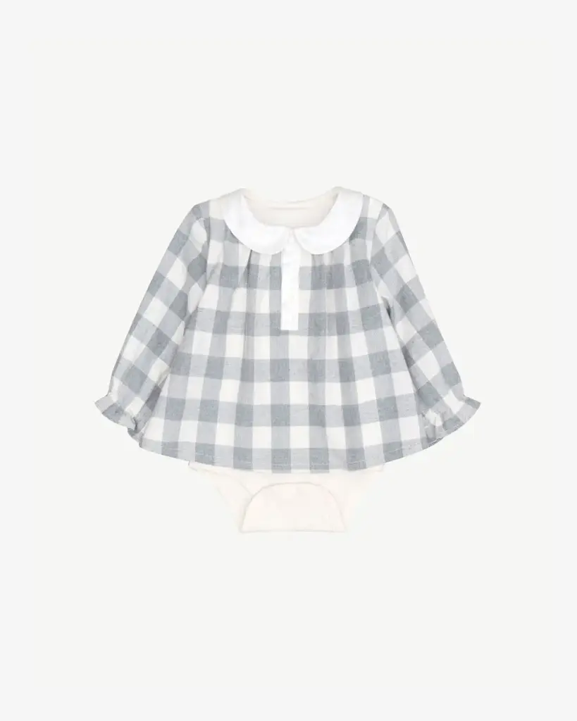 Blara Organic House Checker Bodysuit (1-3M)