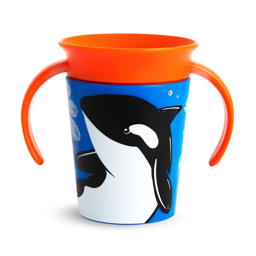 Munchkin Miracle® 360° WildLove Trainer Cup, 6oz, 6 Oz in Orca