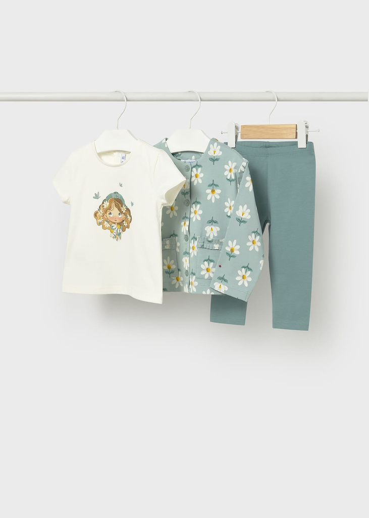 Mayoral  Leggings Set (3garments) 1749 - Green (6M)