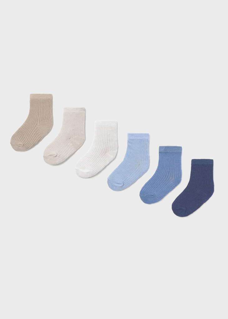 Mayoral Socks 6pc Set 9046 - Blue (0M)