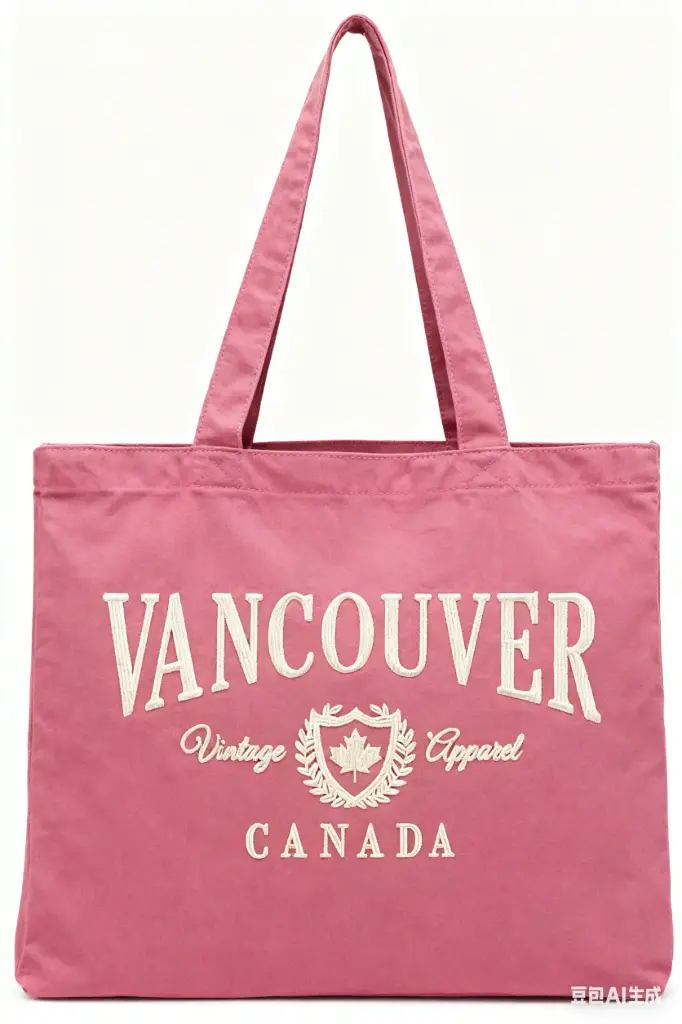 Attraction Tote Bag With Pocket -  Raspberry
