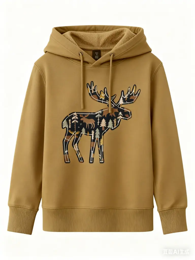Attraction Hooded Sweater Moose - Sand