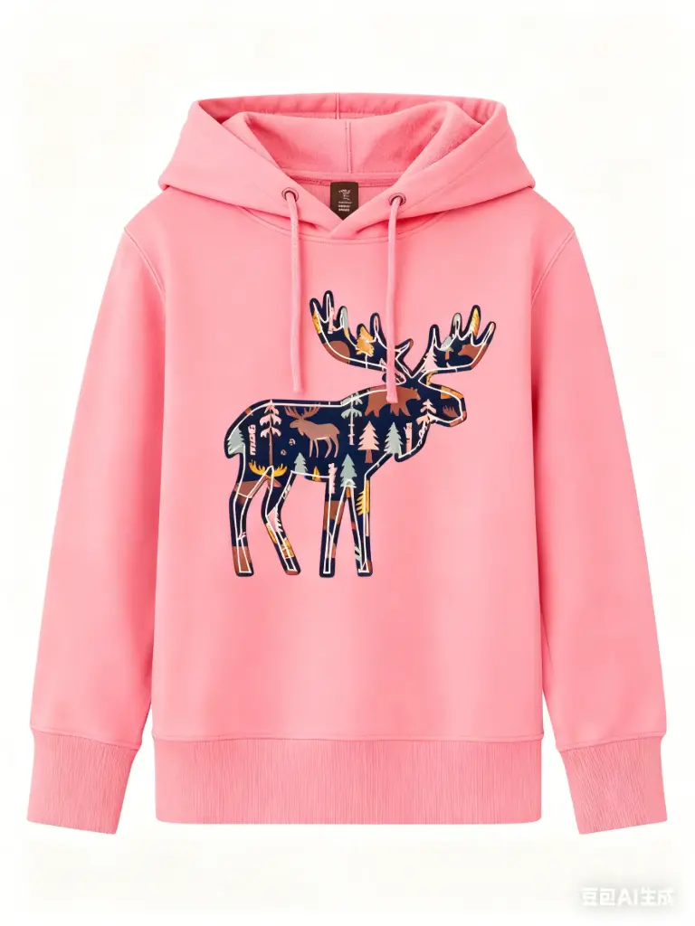 Attraction Hooded Sweater Moose - Rose (2Y)