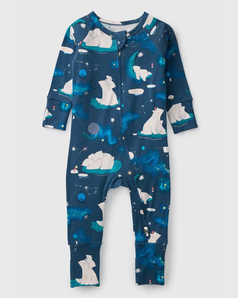 Loulou Lollipop Sleeper - Stargazing Bear (0-3M)