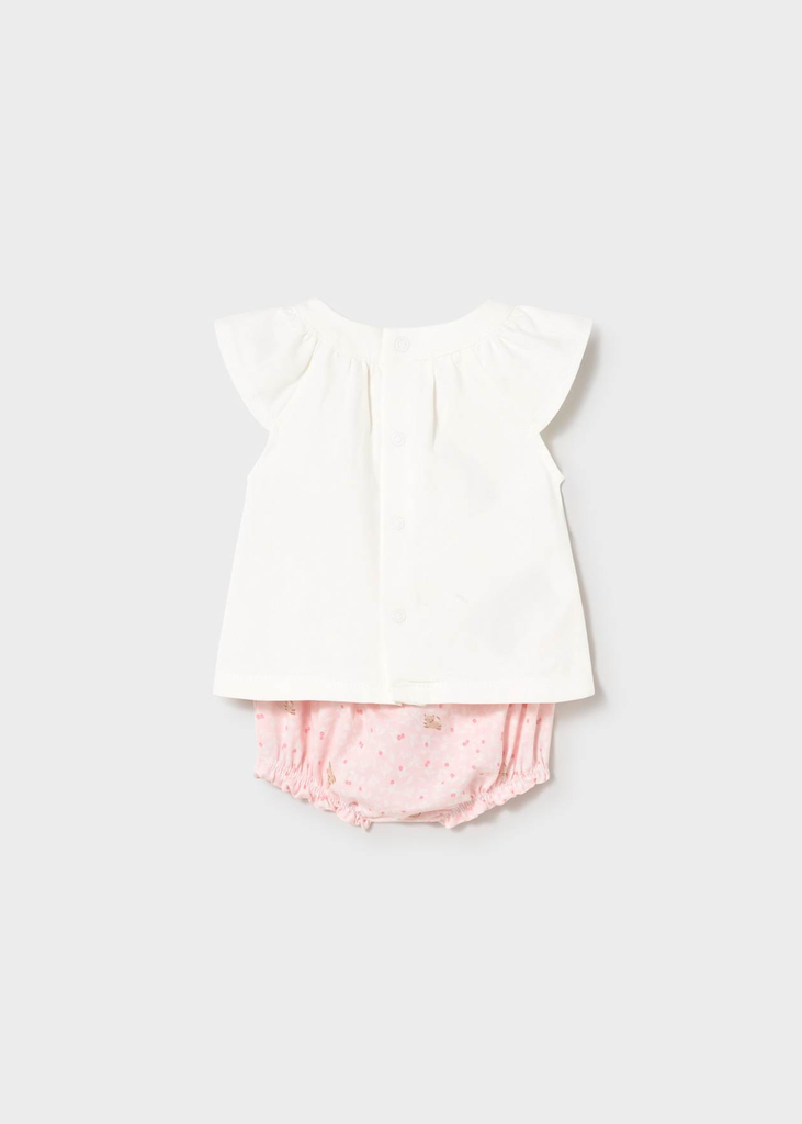 Mayoral Knit 2pc Set - 1639 - White Rose (0-1M)