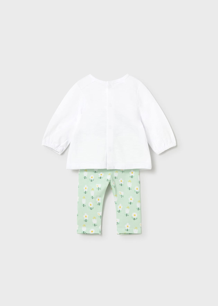 Mayoral Legging 2pc Set - 1741 - White (0-1M)