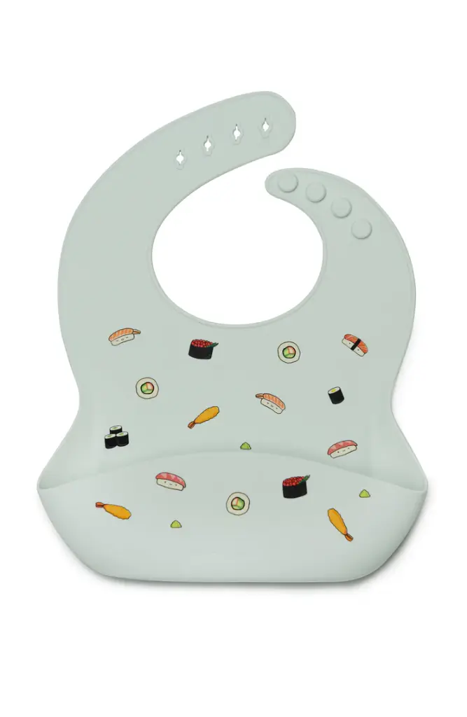 Loulou Lollipop Silicone Bib - Sushi