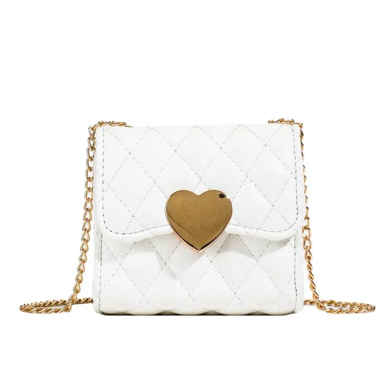 Berry Bags Crossbody Purse Heart 2651 - White