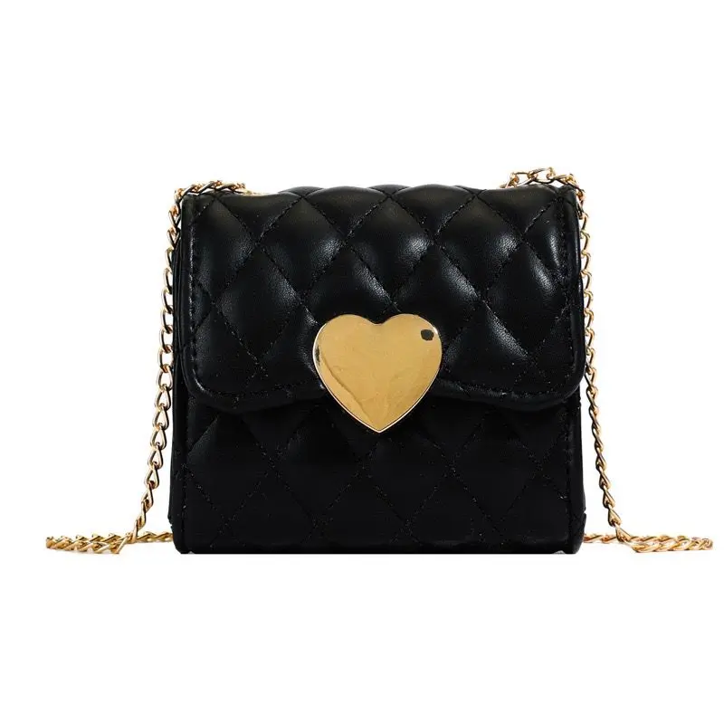 Berry Bags Crossbody Purse Heart 2654 - Black