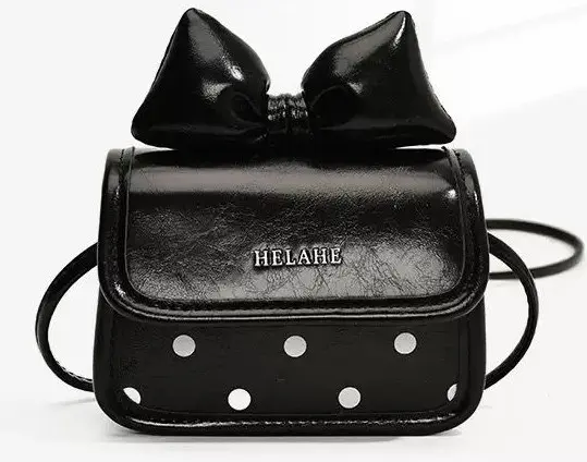 Berry Bags Crossbody Purse Spot With Bow 3055 - Black