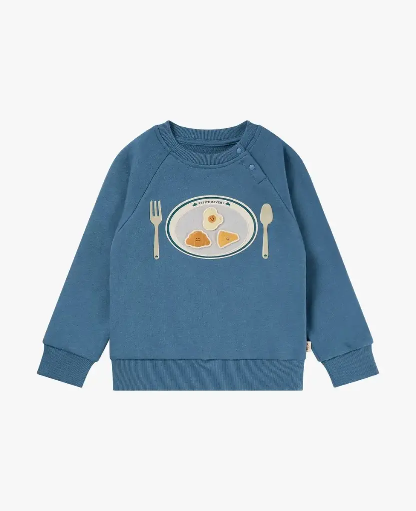 Petite Revery FW Velcro Sweatshirt - Oceanview (12-18M)