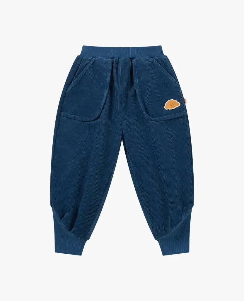Petite Revery FW Corduroy Padded Jogger - Sea Blue (12-18M)