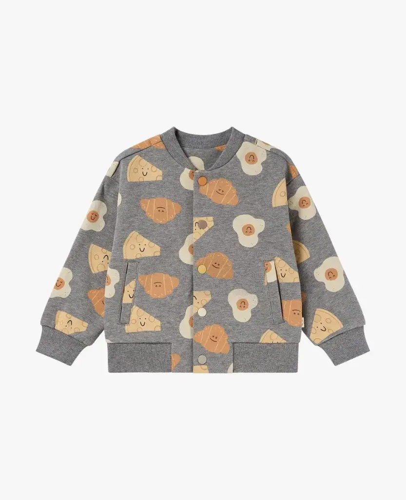 Petite Revery FW Baseball Jacket - Smiley Side Up