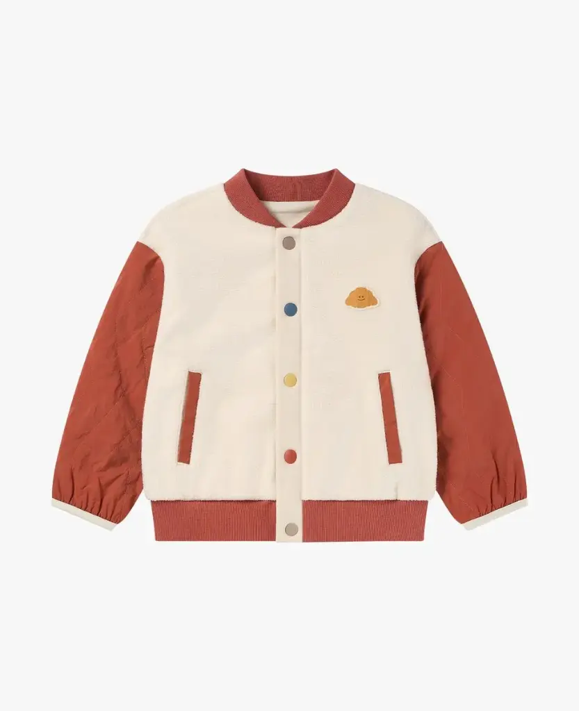 Petite Revery FW Sorona Fleece + Recycled Nylon Cardigan - Redwood Burl (12-18 M)