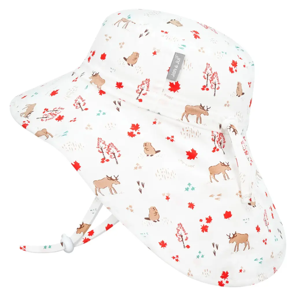 Jan & Jul Cotton Xplorer Hat - Oh Canada! (S 0-6m)