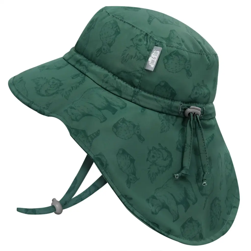 Jan & Jul Aqua Dry Adventure Hat - Forest Friends (S 0-6m)
