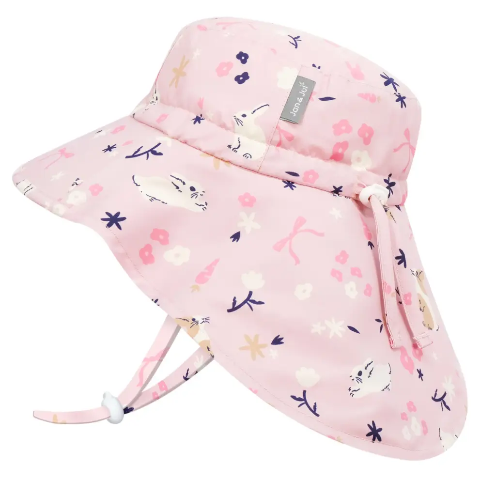 Jan & Jul Aqua Dry Adventure Hat - Bunny Flowers