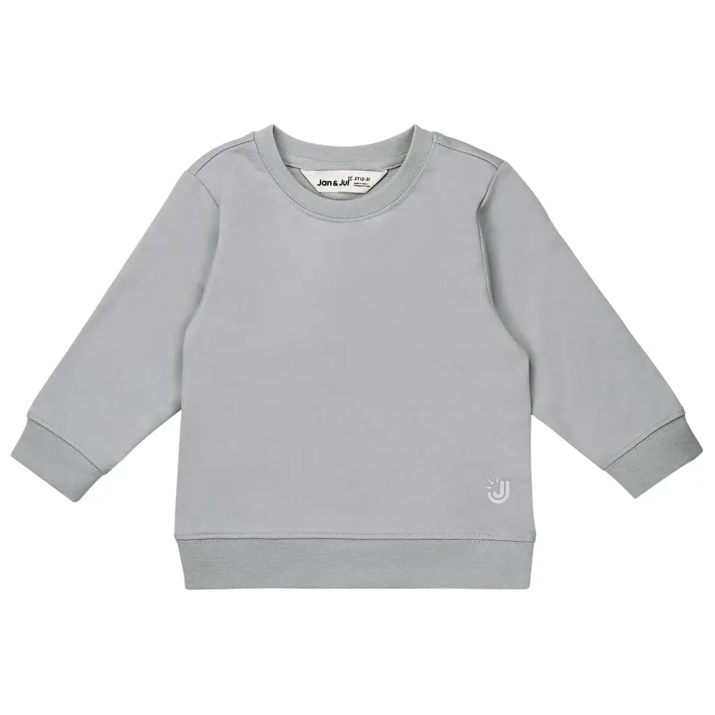 Jan & Jul Lite Sweatshirt | Grey (1Y)