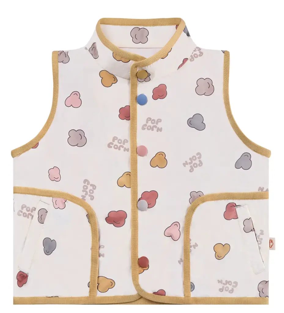 Petite Revery Recycled Nylon Vest - Popclouds (18-24M)