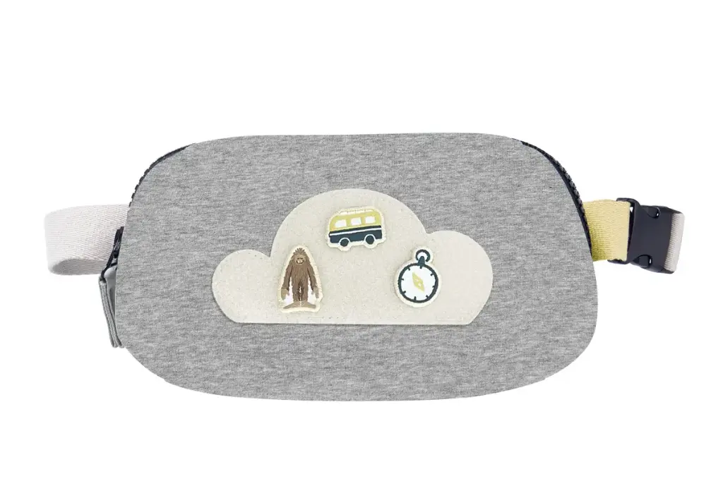 Petite Revery Cotton Denim Bumbag - Pebble Grey