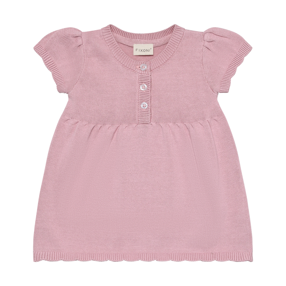 Fixoni Girl Knit Dress - Beached Mauve (1M)