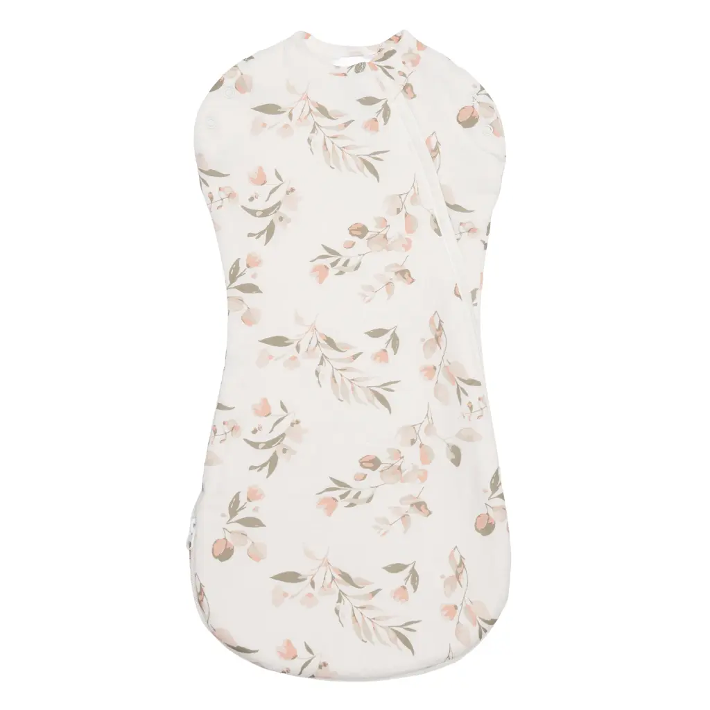 Perlimpinpin Bamboo Newborn Sleep Bag - Leaves (1.0 tog)