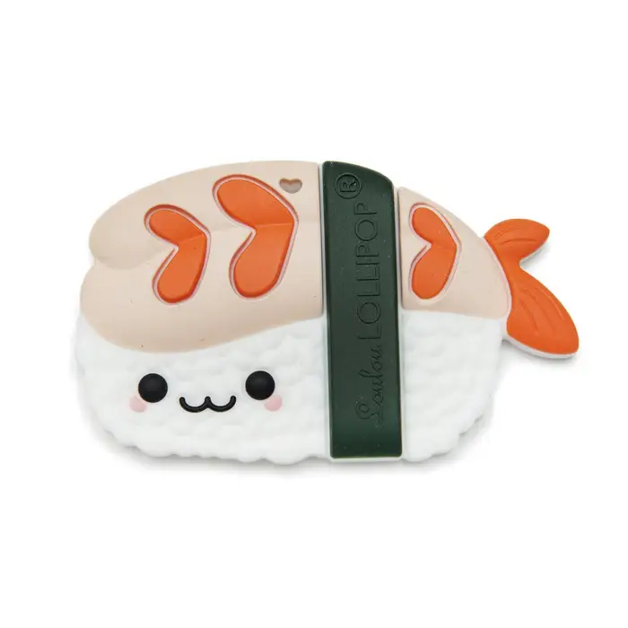 Loulou Lollipop Silicone Teether Single - Ebi Shrimp