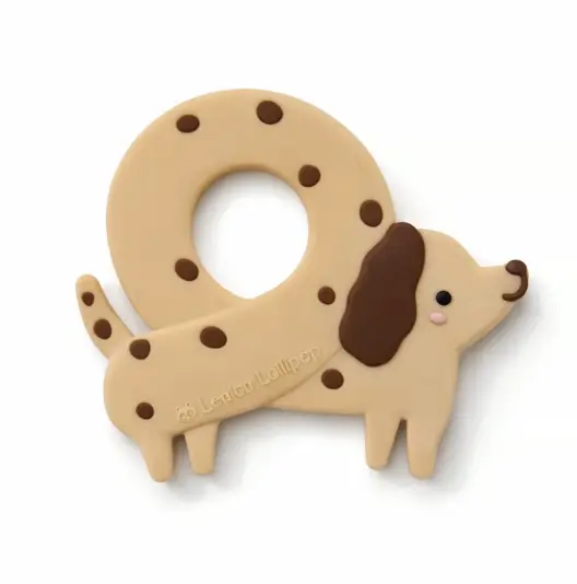 Loulou Lollipop Teether Single - Pretzel Dog
