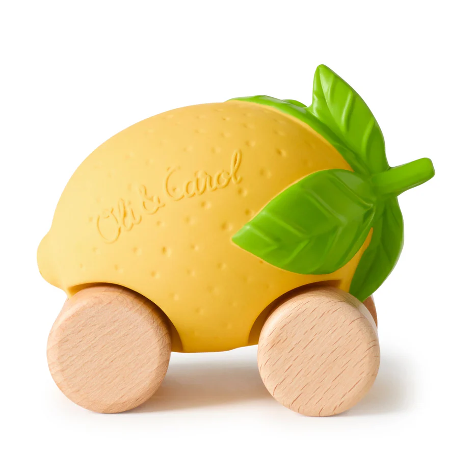Oli & Carol Emma The Baby Car Toy -  Lou The Lemon